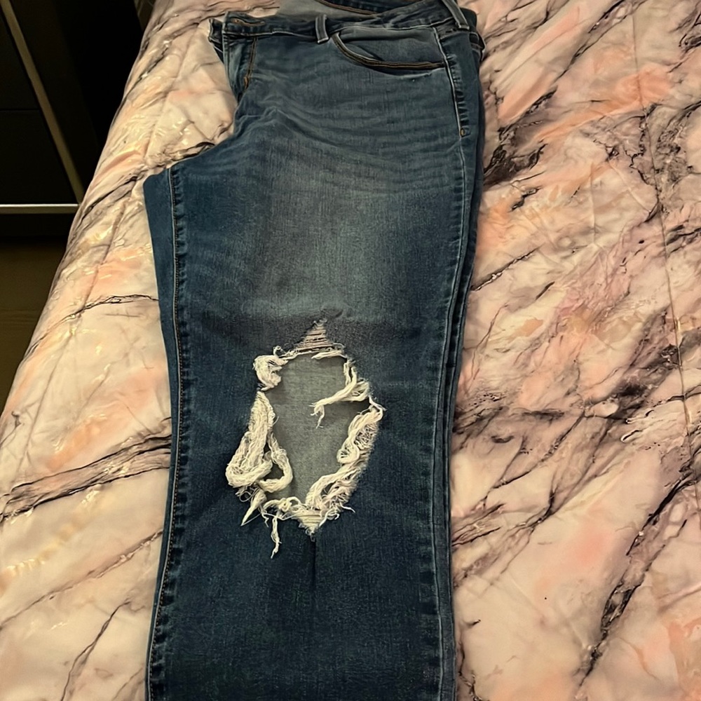 Medium dark wash jeans